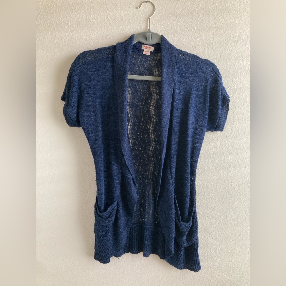 Mossimo Supply Co. Navy Open-Front Cardigan Size XS